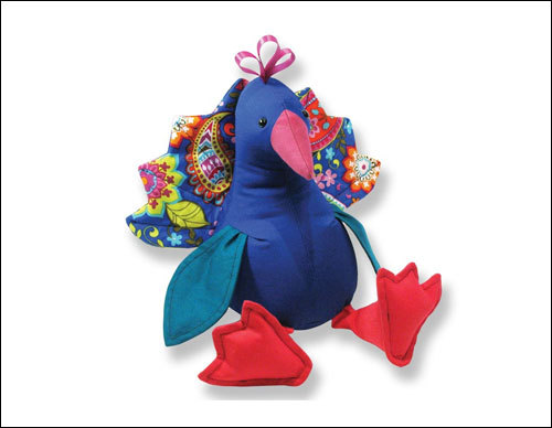 Peacock plush toy pattern