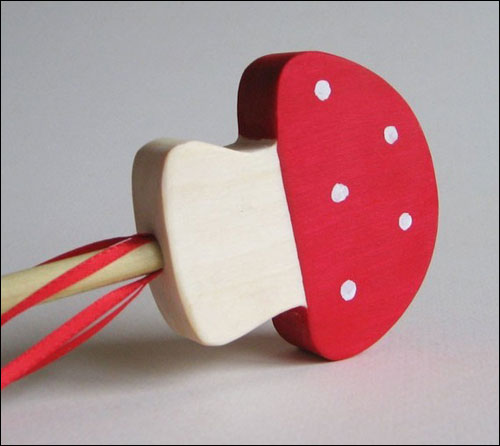 Toadstool Wooden Wand