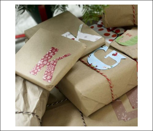 Simple Christmas Wrapping Idea
