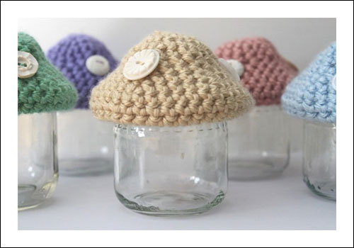 Handmade Crochet Jar Tops