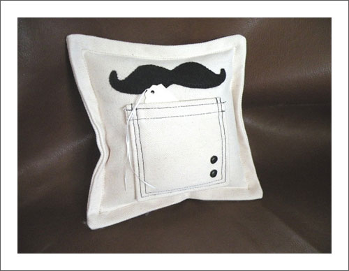 Moustache Tooth Fairy Cushion