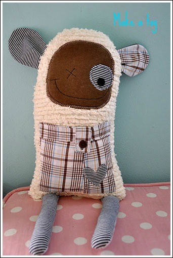 Soft Toy made from old baby clothes