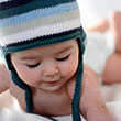 Hand knitted baby hats