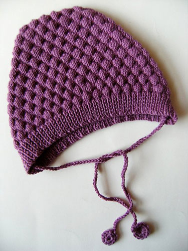 Handmade woolly baby hats