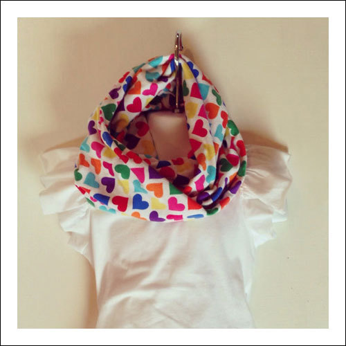 Rainbow Heart Kids Scarf