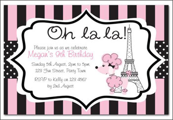 Personalised Children's Party Invitations