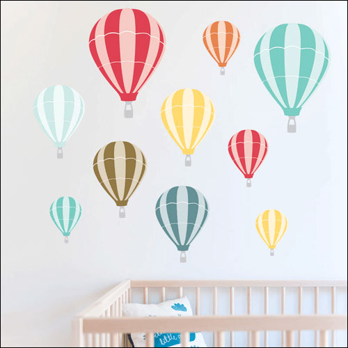 Hot Air Balloons Wall Sticker by 41Orchard