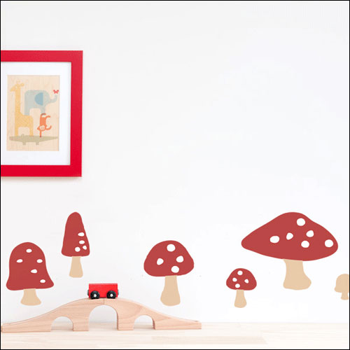 Mushroom Wall Art Stickers by 41 Orchard