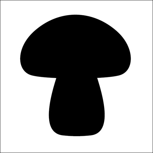 Toadstool Chalkboard Wall Sticker