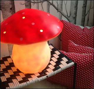 Toadstool Lamp by Heico