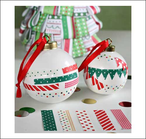 Washi Tape Christmas Craft Ideas