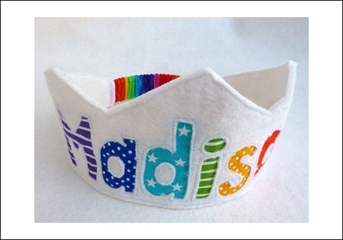 Rainbow Birthday Crown