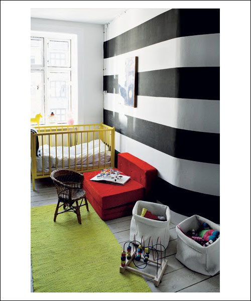 Nursery Decorating Ideas - Stripey Walls