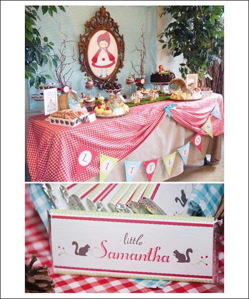 Little Red Riding Hood themed baby shower