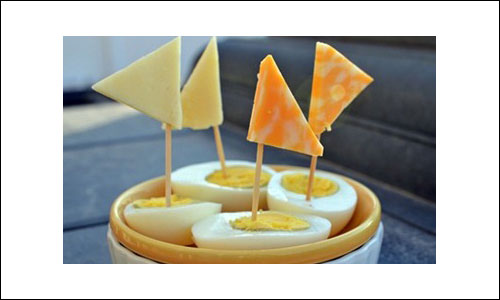 Healthy Kids Snacks - Egg Boats