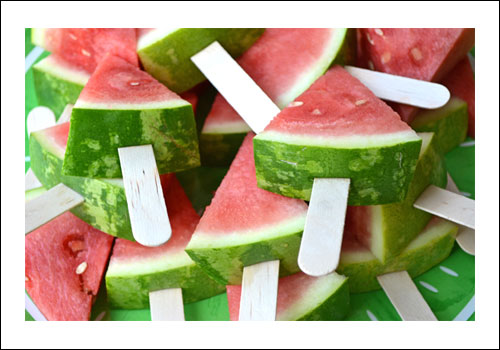 Allergy free melon sticks recipe