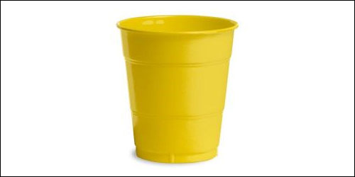 Budget Party Ideas Tractor Theme Plastic Yellow Cups