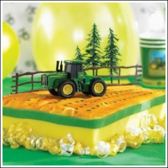 Budget Party Ideas Tractor Theme Tractor Cake Topper