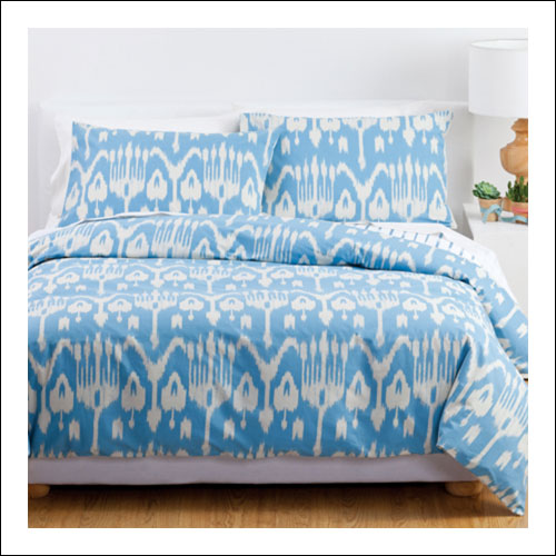 Boys Blue Ikat Duvet Cover