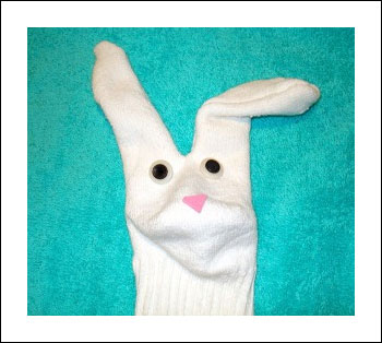 Easter Craft Ideas - Bunny Sock Puppet