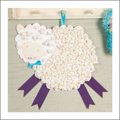 Easter Craft Ideas - Popcorn Lamb