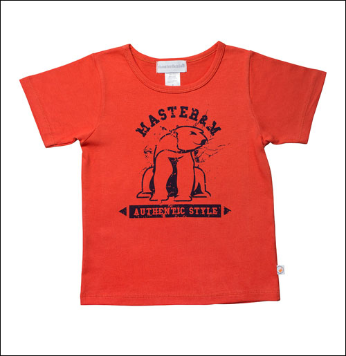 Master and Miss Children's Clothes - Orange bear t shirt