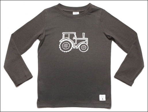 Merino long sleeved tractor top