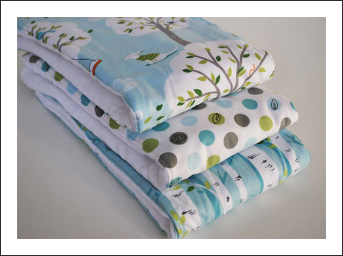 Newborn Gift Ideas Tree and Bird Burp Cloth