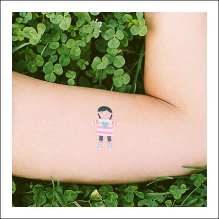 Kids Transfer Tattoos - Doll