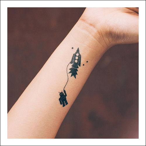 Kids Transfer Tattoos - Rocket