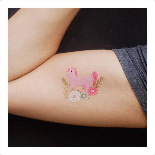 Kids Transfer Tattoos - Unicorn