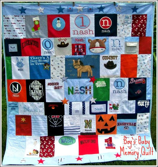 Baby Boys Memory Quilt