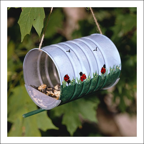 Upcycled Formula Tins - Bird Feeder