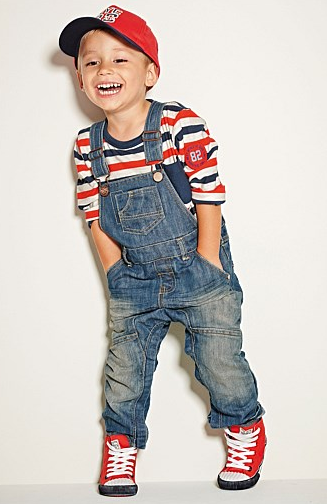 Next Authentic Wash Dungarees