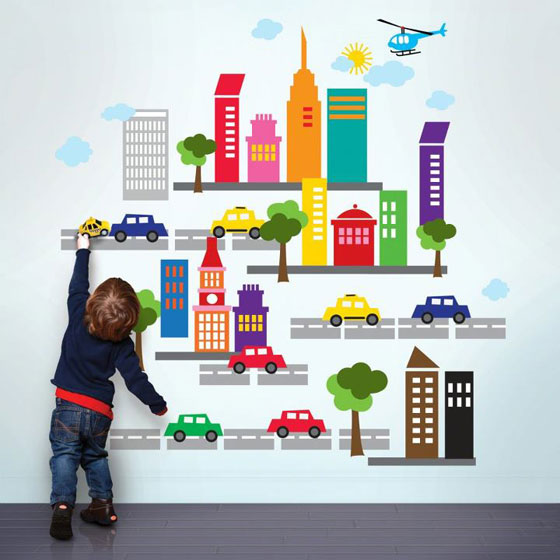 City View kids Wall Decal