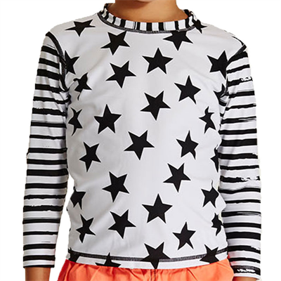 stars rash top beachwear